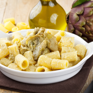 image recette penne aux artichauts