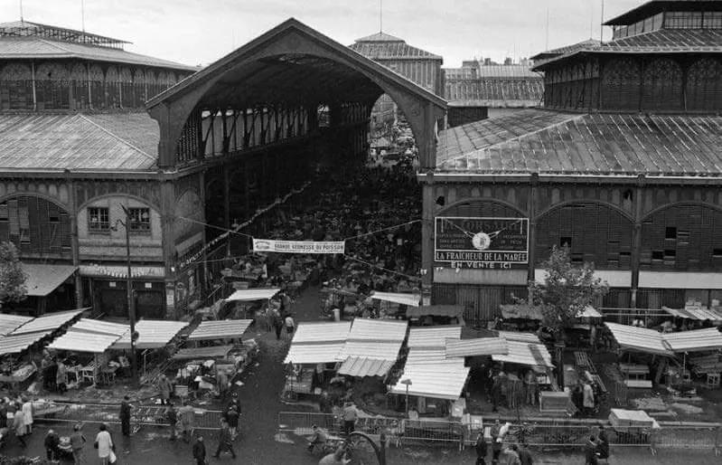 The former Halles de Paris market