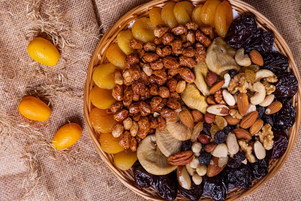 Dried fruit platter
