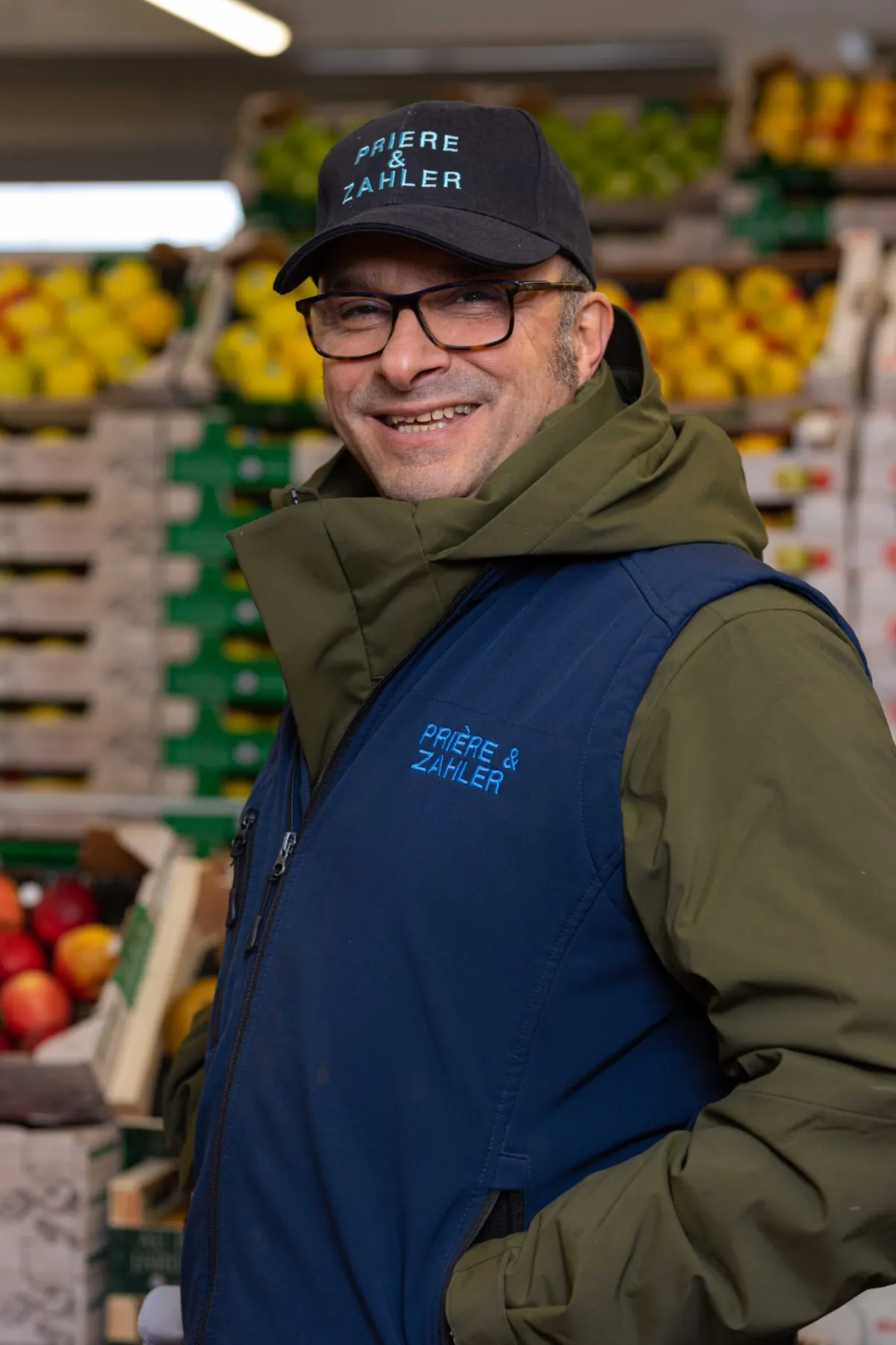 Smaïn, vendeur sur le carreau Au Bon Jardinier, Rungis