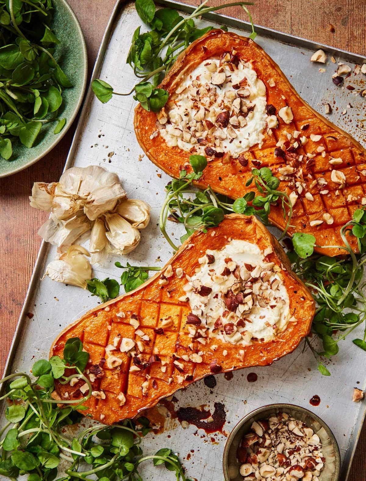 Butternut farcie au four